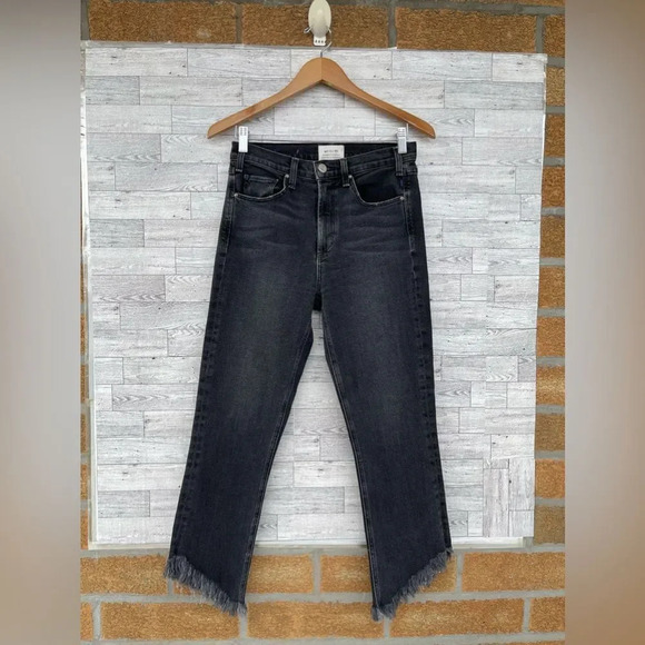 MCGUIRE Cropped Valletta w Asymmetrical Hem in Ace of Spades Sz 27 - Picture 4 of 16